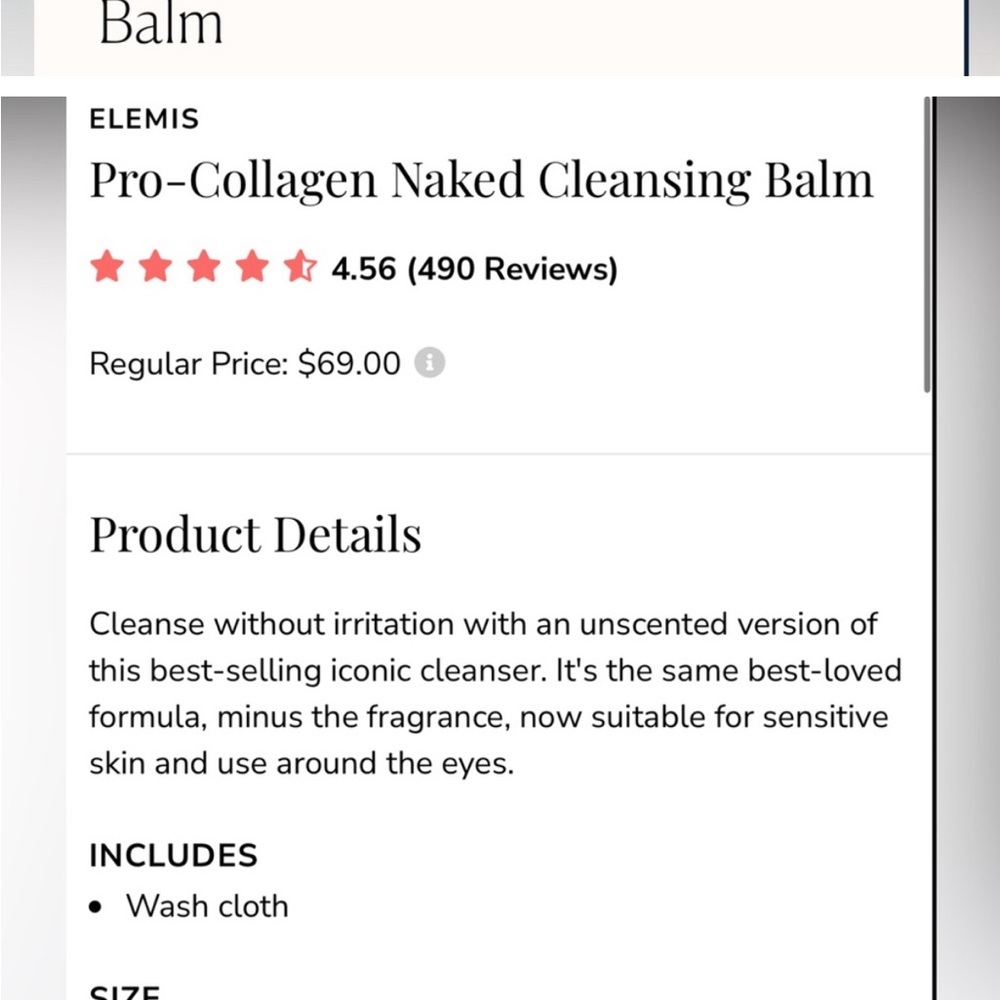 Elemis Cleansing Balm